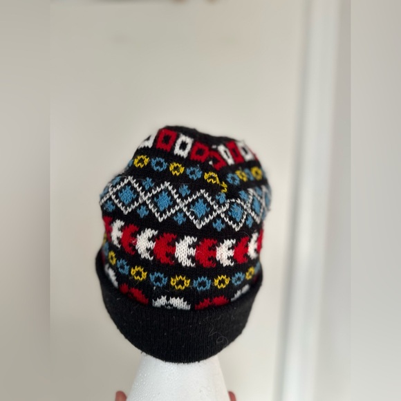 Vintage 90s Artex knit Colorful Geometric Beanie Winter Hat. Union Made. USA. - Picture 3 of 8